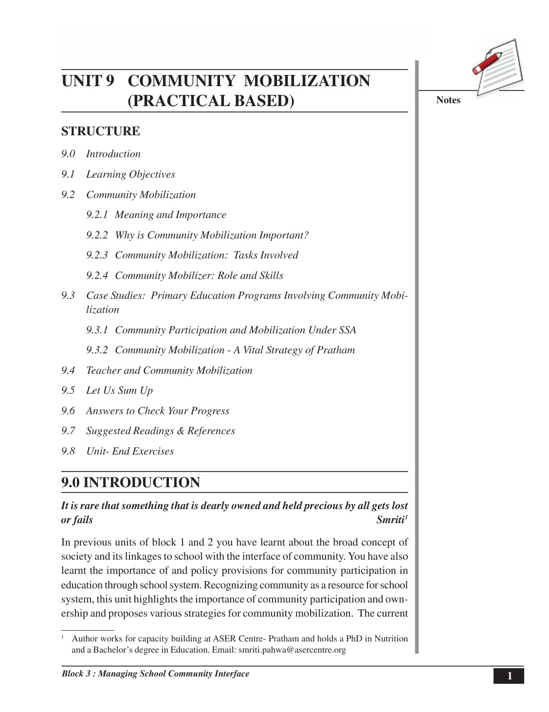 Community Mobilization Program Form Notes.co.ke - Education notes in Kenya