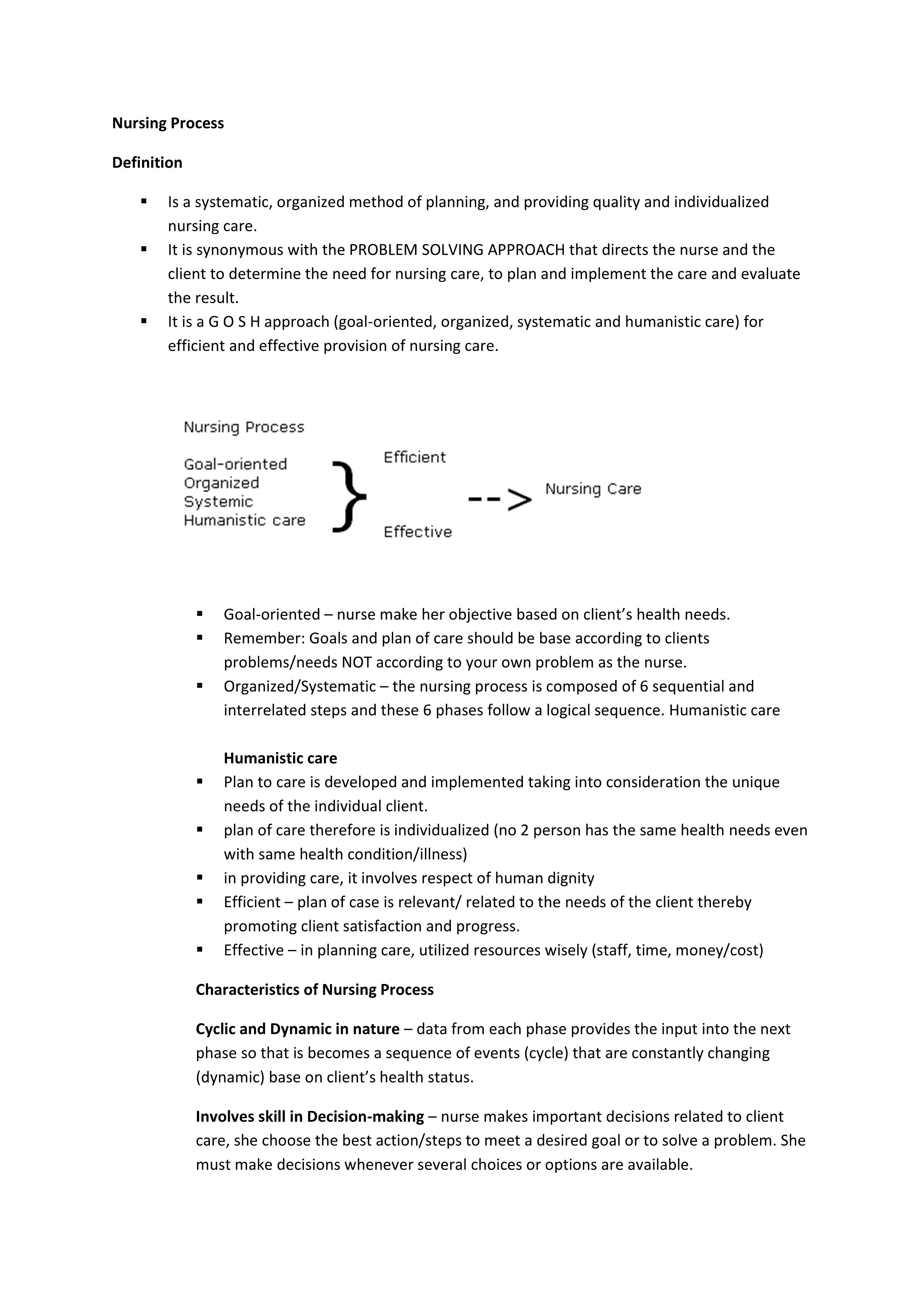 Nursing Process Notes Notes.co.ke - Education notes in Kenya
